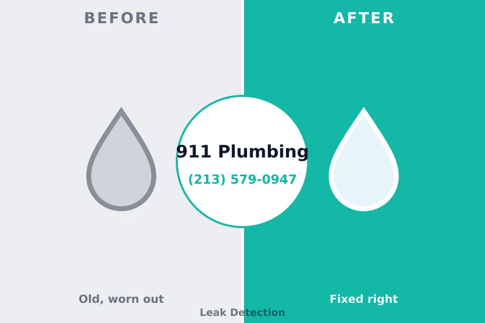 Before and after: plumbing repair Hanamaulu, HI